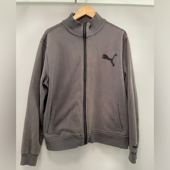 Men’s Puma Track Jacket Grey - Picture 1 of 5